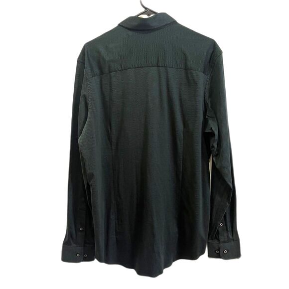 Buttercloth Green Black Regular Fit Button Up Shirt Top   Mens Size Large - Picture 7 of 10
